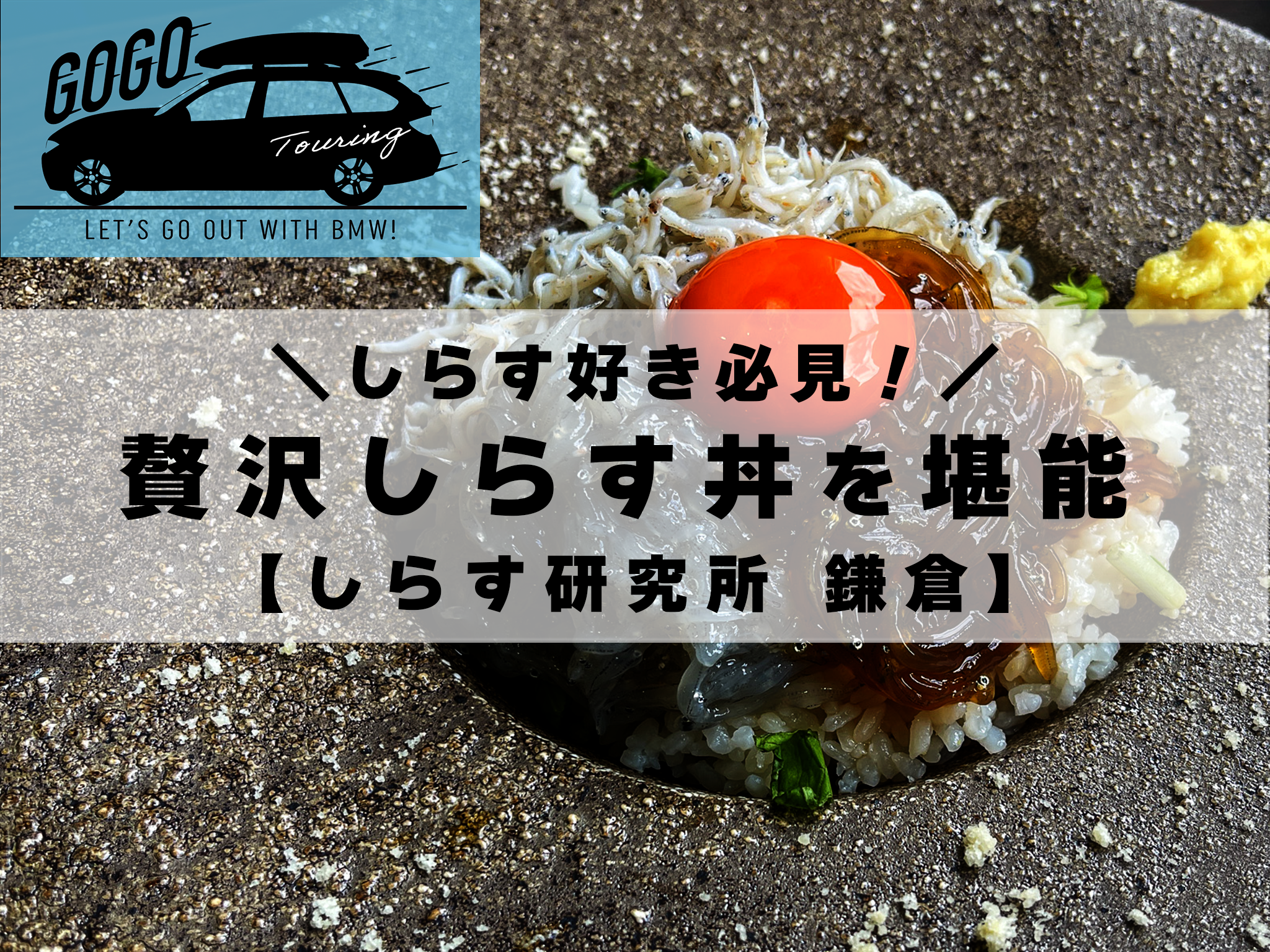 ツーリングでGOGO!!BMWででかけよう！しらす好き必見！贅沢しらす丼を
